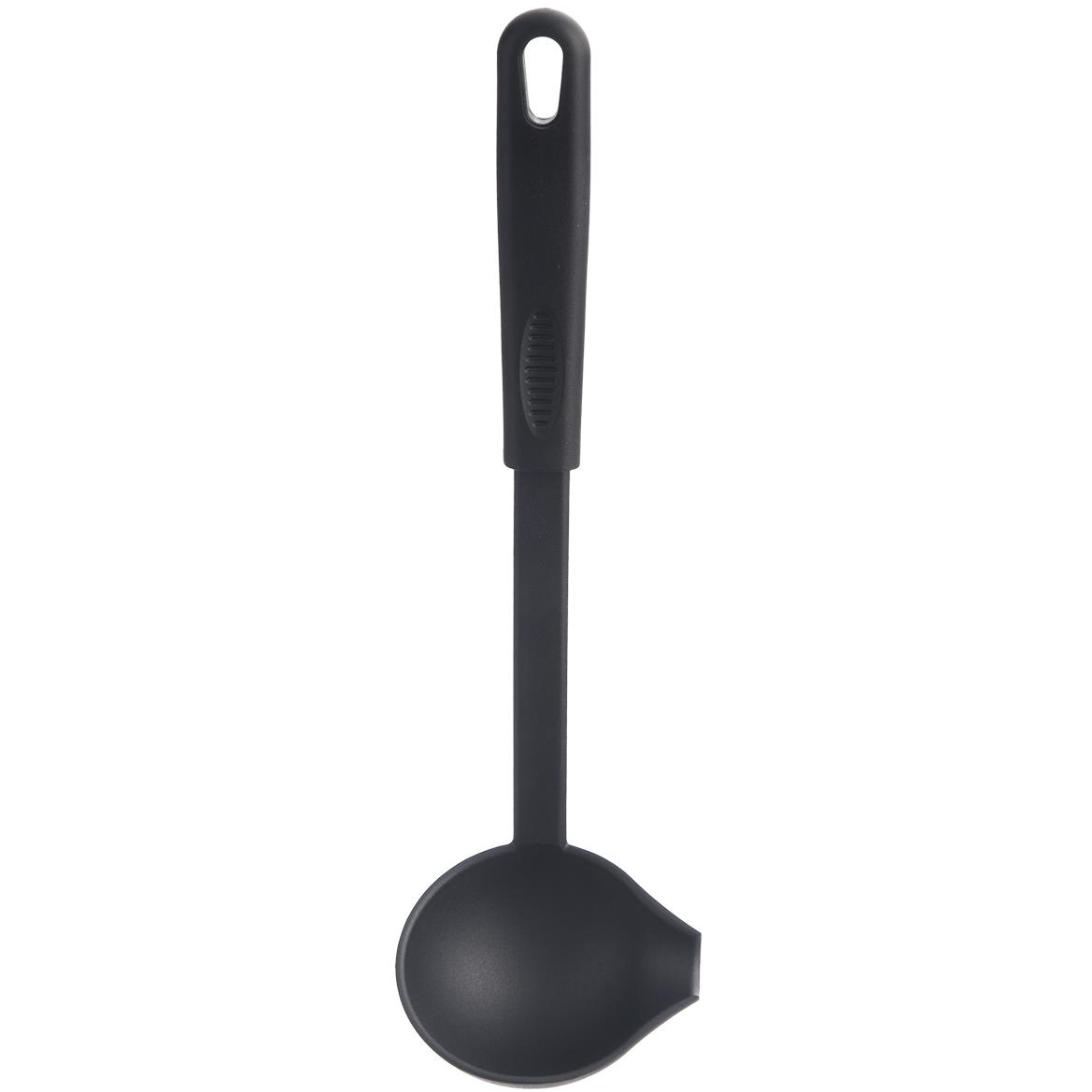 Orion BLACKLINE merőkanál kiöntővel, 29 cm, 8,5 cm átmérő, termoplaszt PBT (144903)