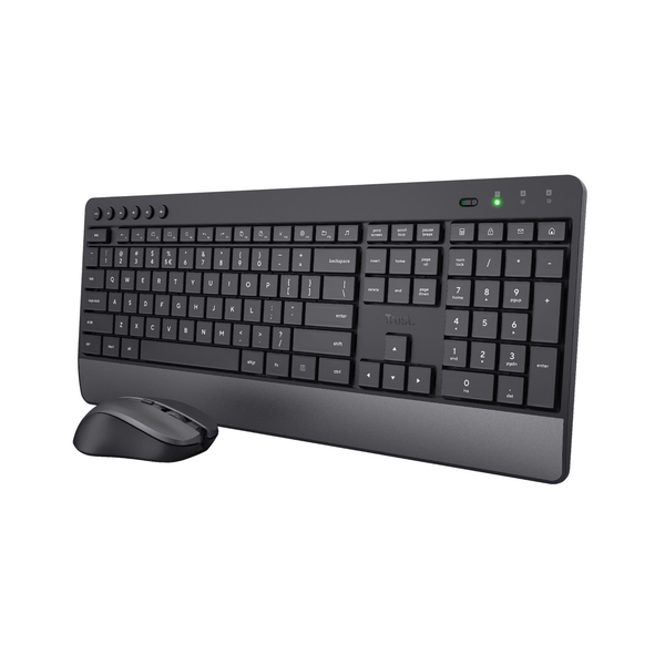 Trust Trezo tastatur Mus inkluderet Universel RF trådløst QWERTY US engelsk Sort