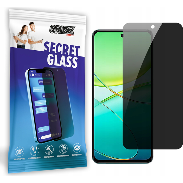  GrizzGlass Szkło prywatyzujące GrizzGlass SecretGlass do Vivo Y38