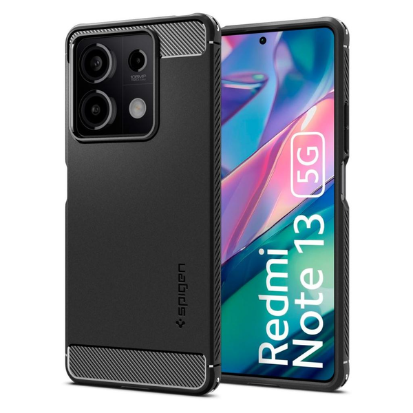 Spigen Rugged Armor Xiaomi Redmi Note 13 5G Tok - Fekete
