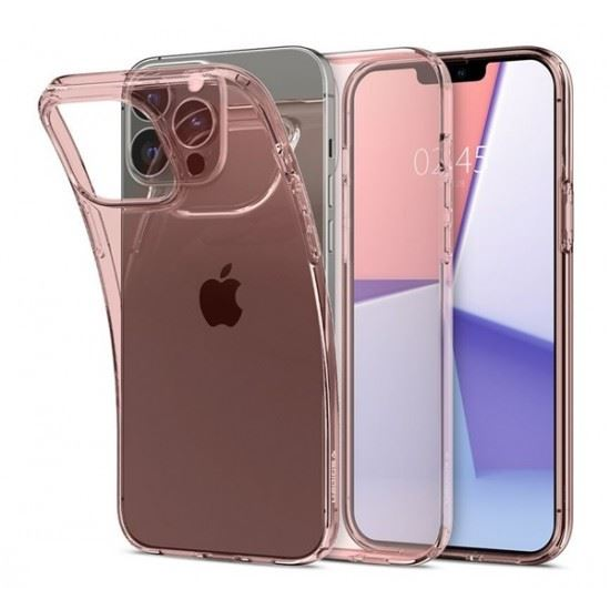 Spigen Crystal Flex Apple iPhone 13 Pro Max tok rózsaszín-átlátszó (ACS03241) (ACS03241)