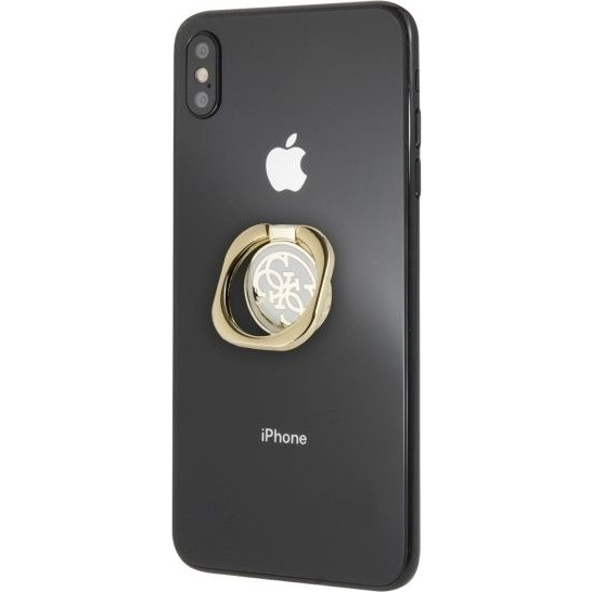 GUESS STOJALO ZA PRSTANE GURSEQGWH OVITEK ZA TELEFON ZLATO IN BELO