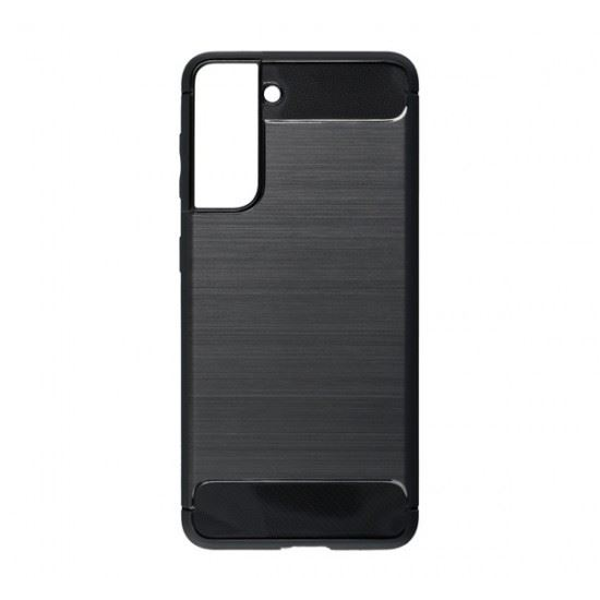 Forcell Carbon Samsung G991 Galaxy S21 hátlaptok fekete (53426) (forcell53426)