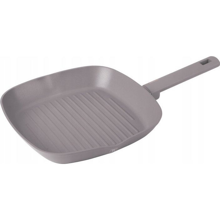 BerlingerHaus BH/8096 Taupe Collection Grill Serpenyő - 28 cm, Tartós Tapadásmentes Titánpro Bevonattal (BH-8096)