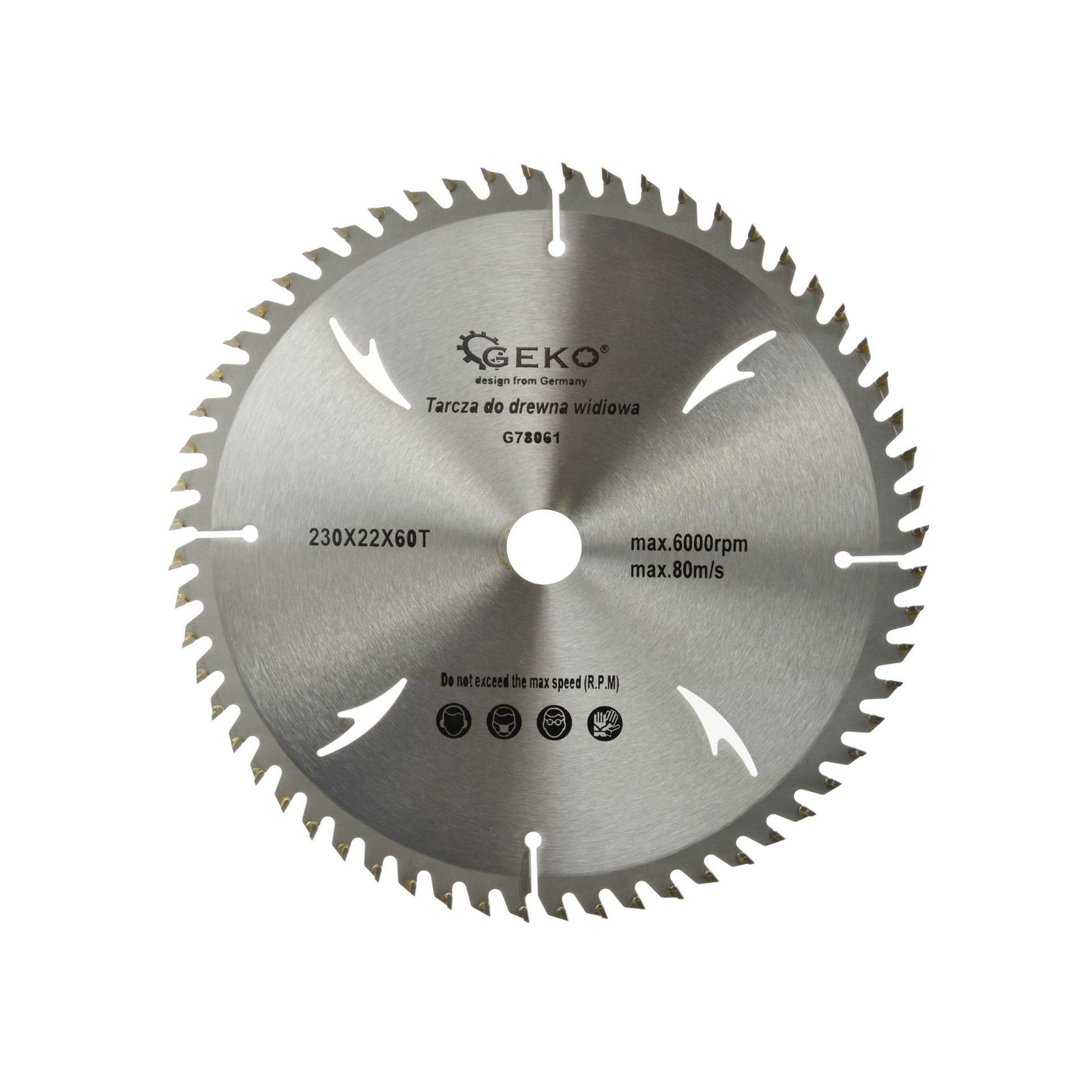 Vágótárcsa Geko G78061 230 x 22,2 mm 60 fog (G78061)