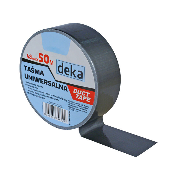  Deka Taśma uniwersalna DUCT TAPE SILVER 48mm 50mb