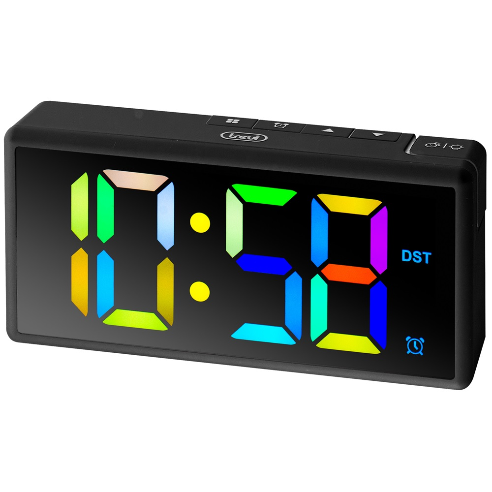 Trevi 0088600 Digitális ébresztőóra Fekete (EC 886 BLACK)