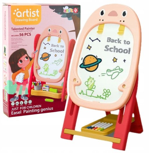 Kétoldalas Mágneses Pingvinjáték-készlet Kiegészítőkkel, 56 Darabos, Rózsaszín- 25148