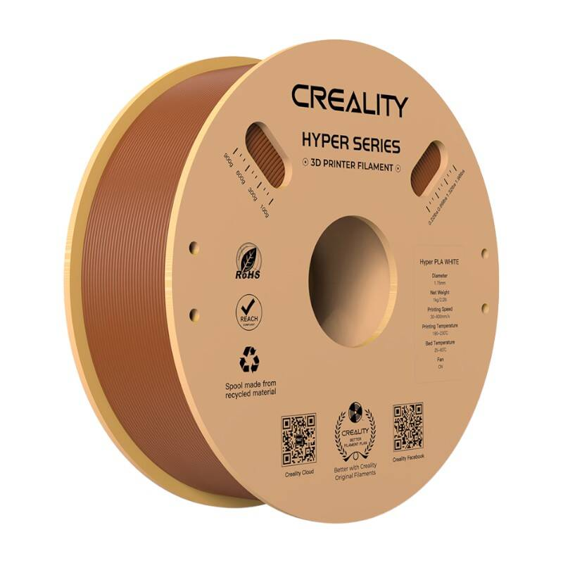 Creality Hyper PLA Filament 1.75mm 1kg - Barna (3301010382)