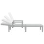 Tumbona Ajustable En 4 Alturas Polipropileno 155,5x57x28 Cm Vidaxl