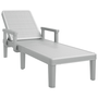 Tumbona Ajustable En 4 Alturas Polipropileno 155,5x57x28 Cm Vidaxl
