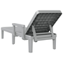 Tumbona Ajustable En 4 Alturas Polipropileno 155,5x57x28 Cm Vidaxl