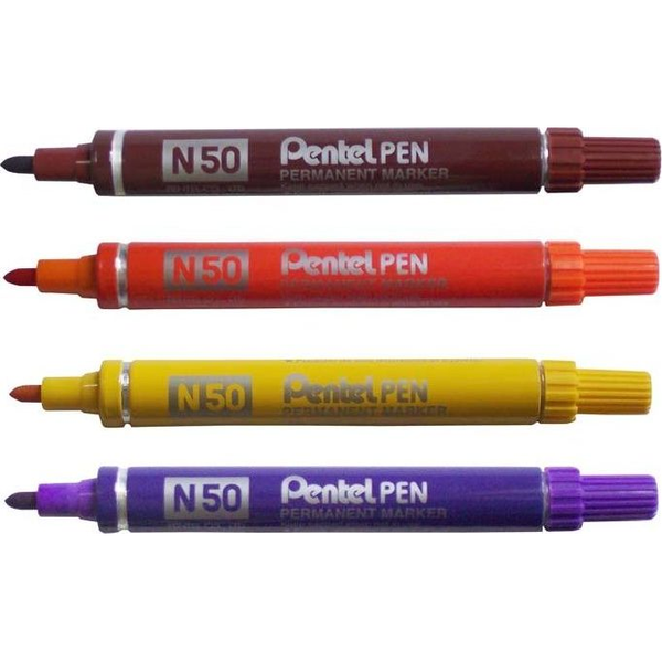 Pentel N50 barna permanent marker