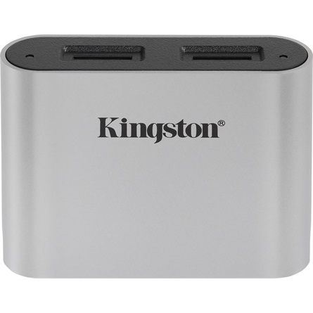 Kingston Technology Workflow microSD Reader Sort, Sølv