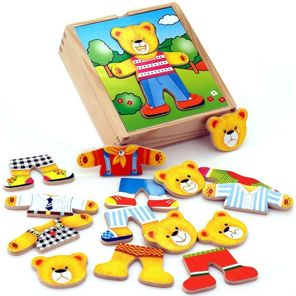 Viga Toys öltöztető játék - maci