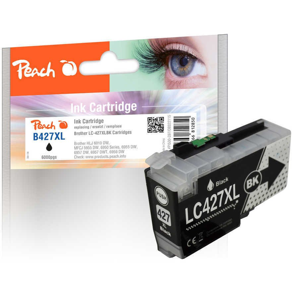 Peach PI500-397 inktcartridge 1 stuk(s) Compatibel Hoog (XL) rendement Zwart