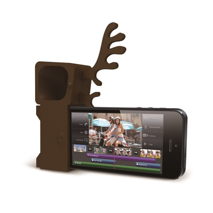 Ozaki OM936DA O!music-Zoo+ iPhone SE/5S/5 Kihangosító - Barna (OM936DA)