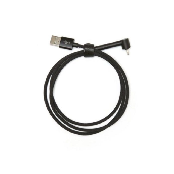 Kikkerland US200-EU Lightning apa - USB-A apa töltőkábel és telefontámasz - Fekete (1,8m)