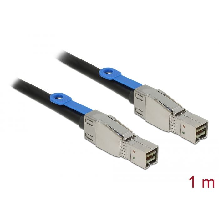 Delock mini SAS HD SFF-8644 > mini SAS HD SFF-8644 kábel 1m (83394) (del83394)