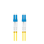 Оптичен мрежов кабел с дължина 5 м и LC/UPC-LC/UPC конектори, Lanberg Z32295, SM, DUPLEX 3.0MM G657A1 LSZH, жълт