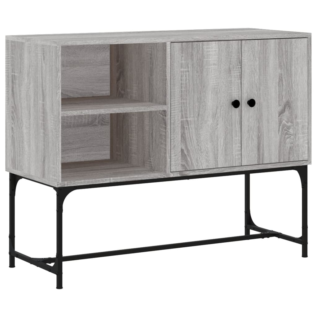 szürke sonoma színű szerelt fa tálalószekrény 100x40x79,5 cm (831821)