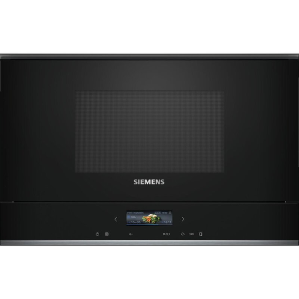 Siemens BF722R1B1 Black Solo beépíthető Mikrohullámú sütő 21L 900W - Fekete