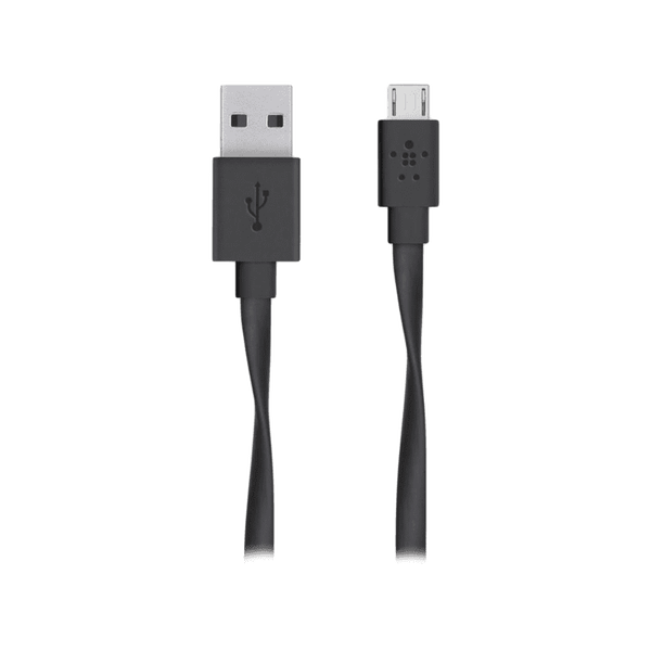 Belkin Flat Micro-USB to USB-A USB kábel 1,2 m USB A Micro-USB A Čierna