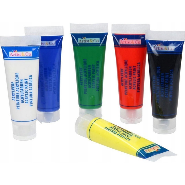 Akrylové barvy Artico 6 ks x 90 ml