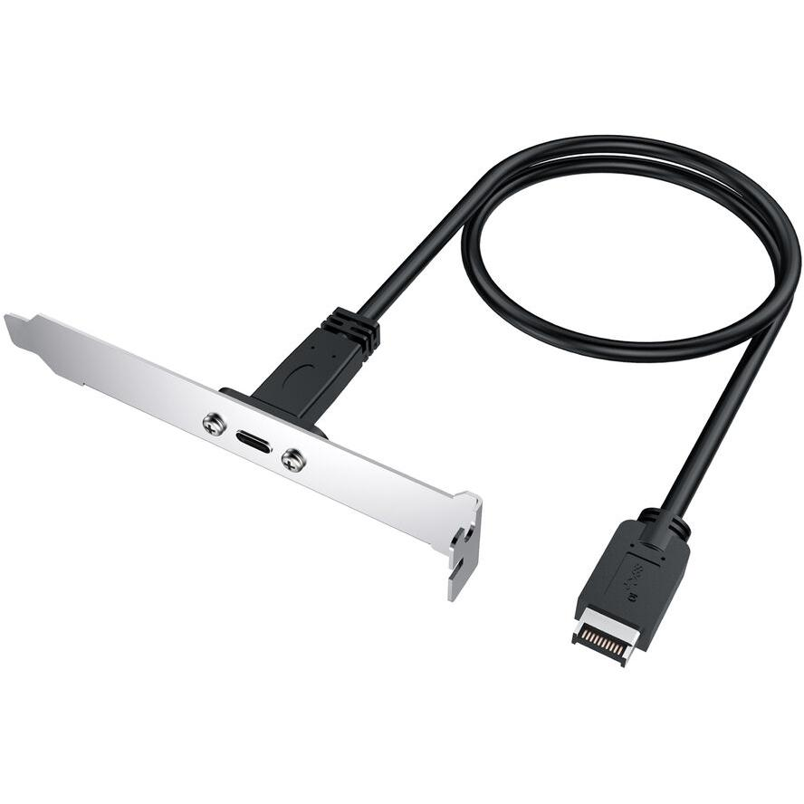 GRAUGEAR Erweiterungskabel mit PCI Blende,Type-E auf Type-C retail (G-AD-ETC-10G) (G-AD-ETC-10G)
