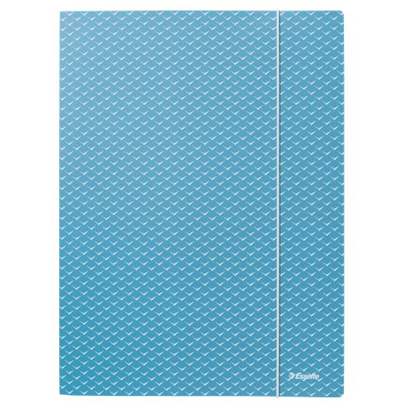 Esselte Colour'Breeze karton gumis mappa kék (628492) (Esselte628492)