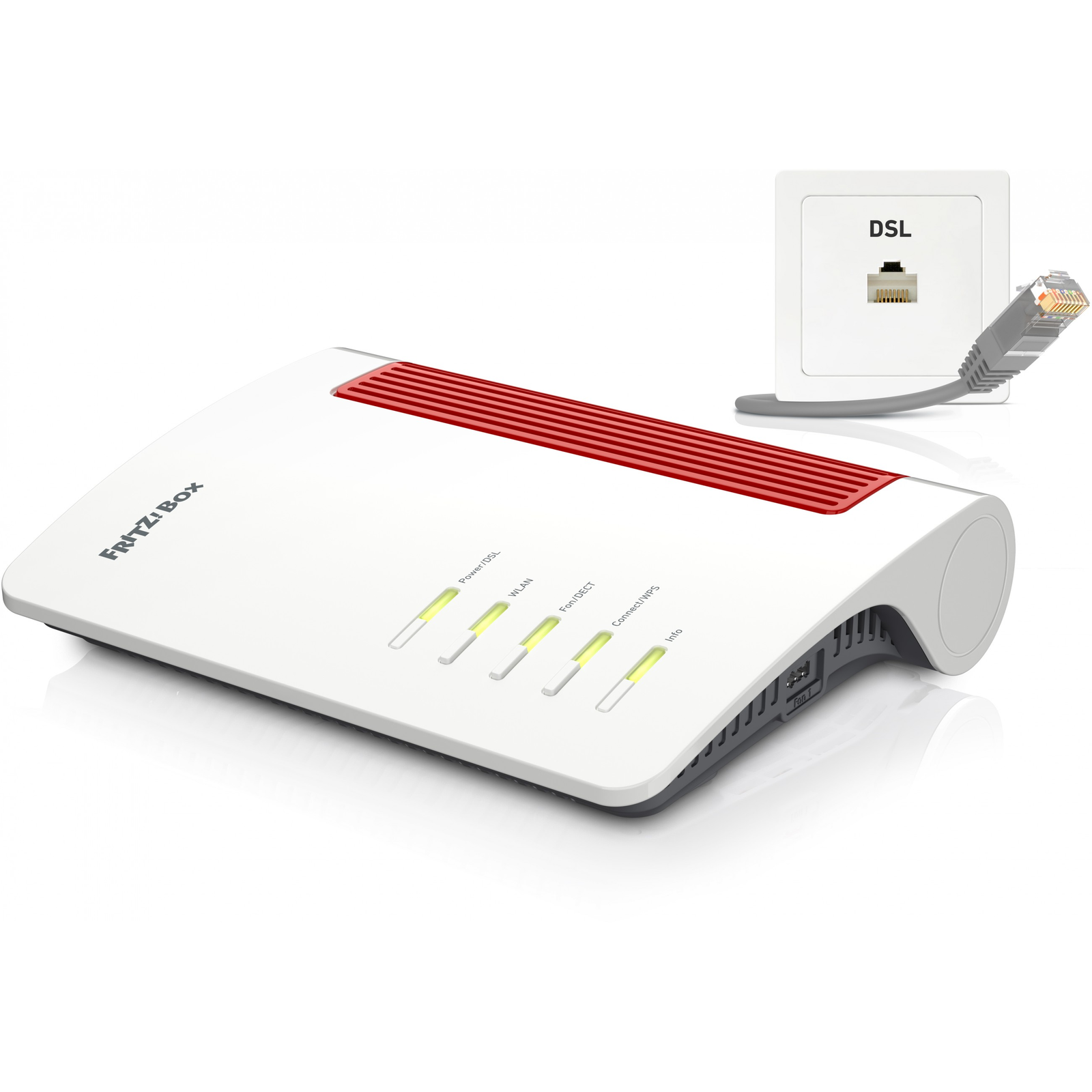 FRITZ!Box 7690 vezetéknélküli router 2.5 Gigabit Ethernet Kétsávos (2,4 GHz / 5 GHz) Fehér (20003057)
