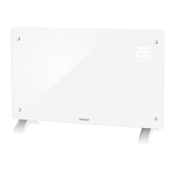 Sklenený konvektorový ohrievač Inteligentné Wi-Fi Sencor SCF 4240WH 2000W (SCF 4240WH)