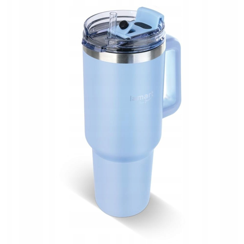 Termohrnček LAMART LT4090 modrý 0,9L HUGE