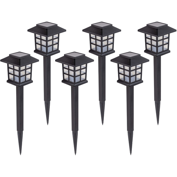 Gardlov Zahradní solární lampy 37 cm, IP44, 6 ks