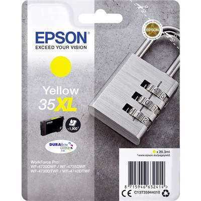 Epson Padlock C13T35944010 blækpatron 1 stk Original Højt (XL) udbytte Gul