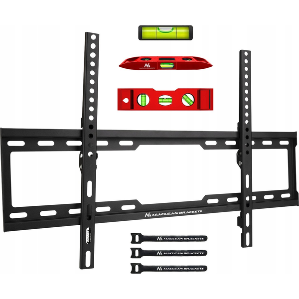 Maclean Mc-413 Soporte Para Tv, Soporte De Pared Para Pantallas 32-80", Vesa Máx. 600x400, Carga Máx. 45kg, Ajuste De Inclinación +0°~-10°