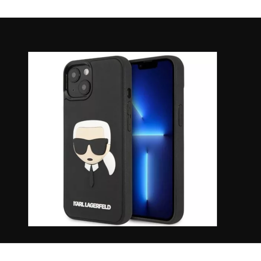 Karl Lagerfeld Apple iPhone 14 Plus Hátlapvédő Tok - Fekete (KLHCP14MKH3DBK)