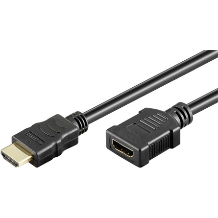 Goobay HDMI M/F удължителен кабел за видео сигнал 5 м черен