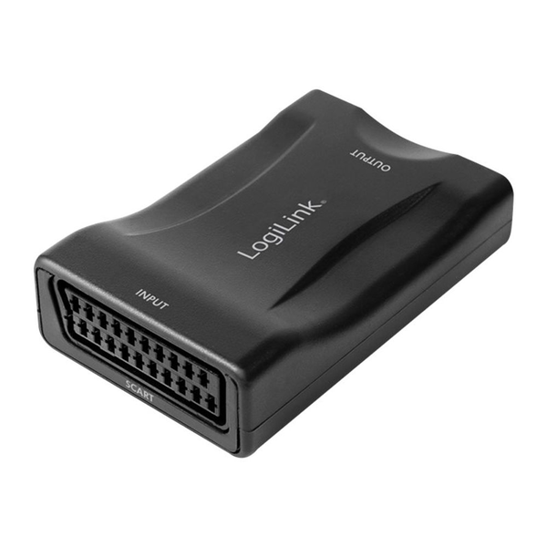 Video konvertor, Scart/F na HDMI-A/F, 1080p, černý, Logilink