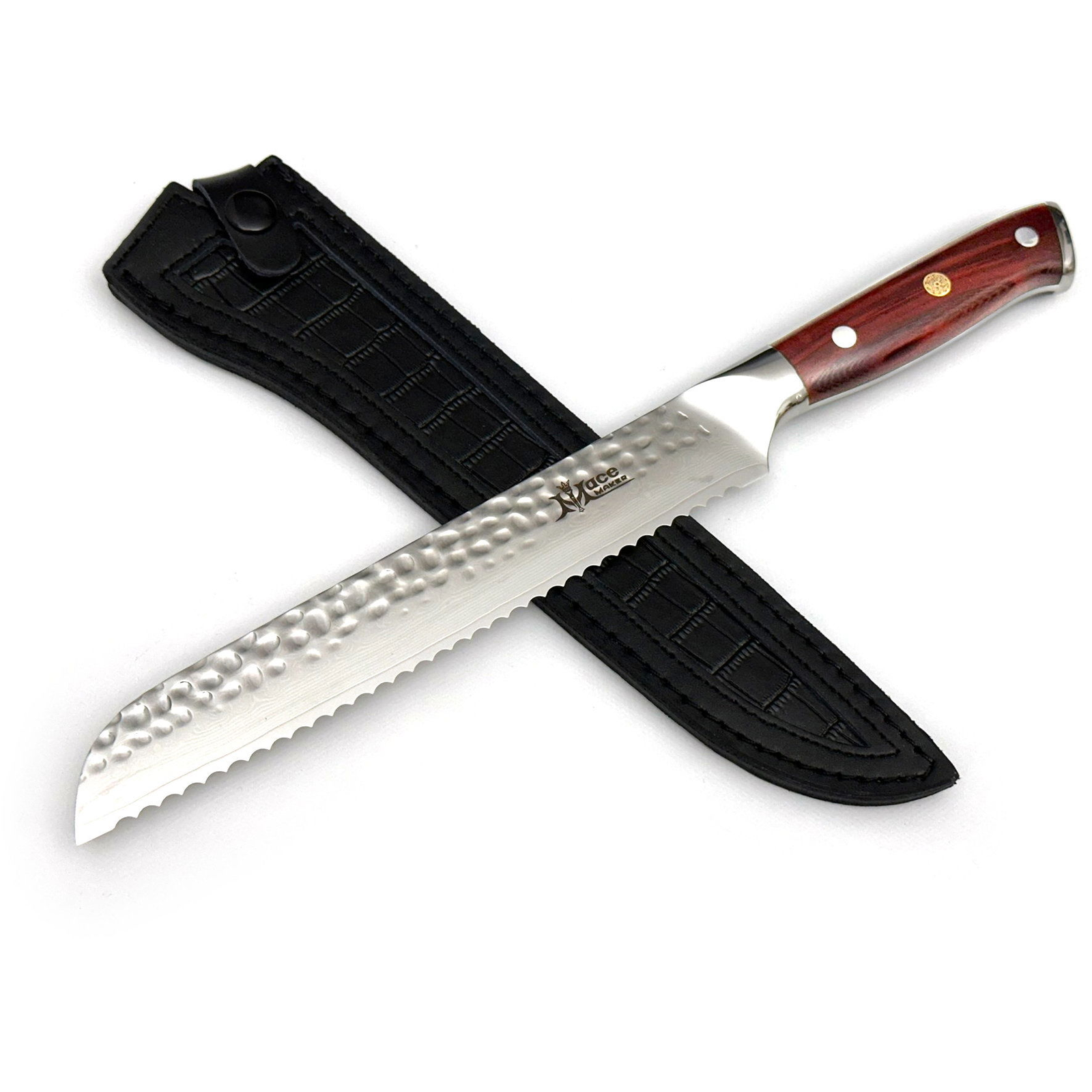 MaceMaker HAILSTORM BREAD KNIFE SanMai damaszkuszi kenyérvágó kés (8594176645179)