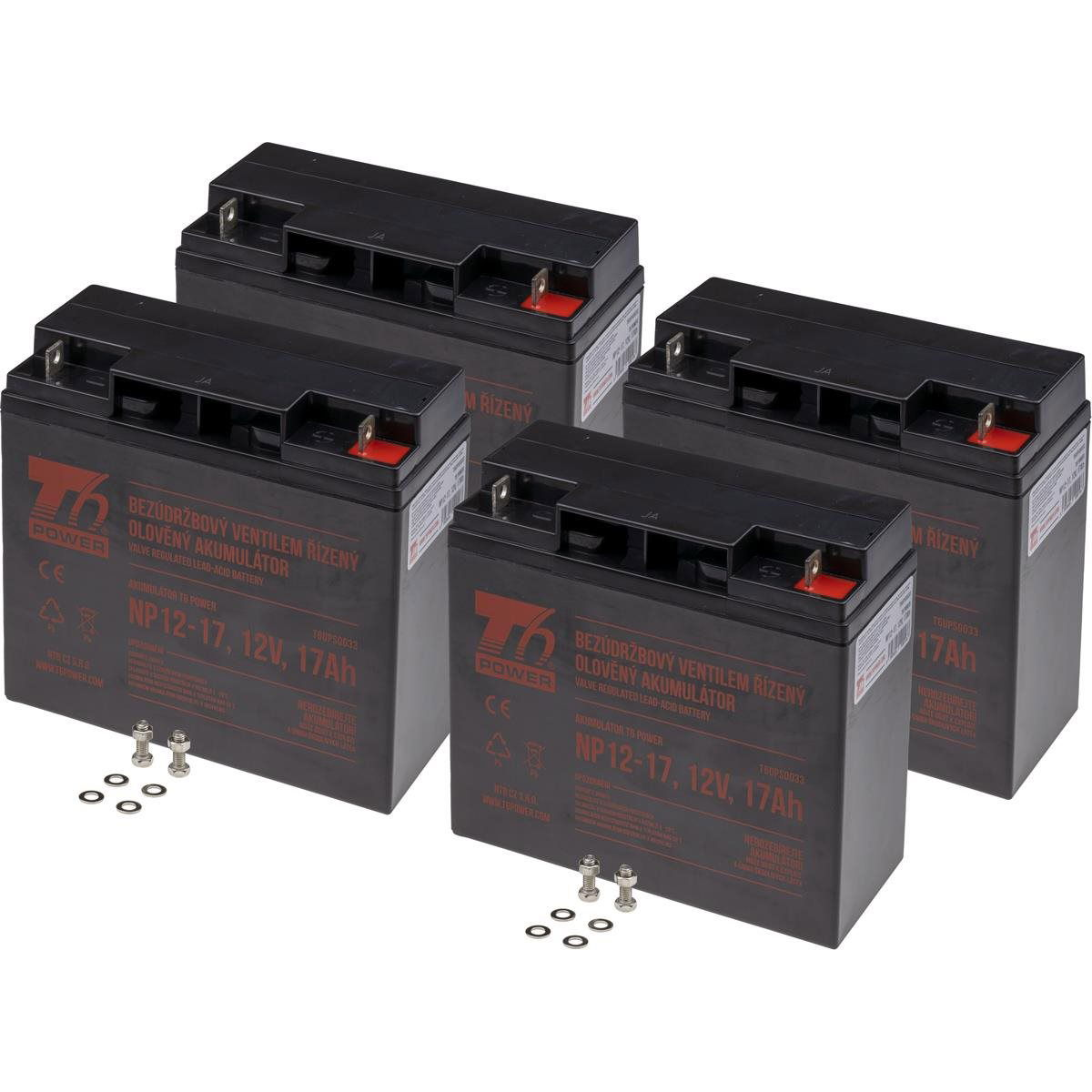 Battery set T6 Power for APC Smart-UPS SUA3000UXICH, VRLA, 12 V (T6APC0003_v86396)