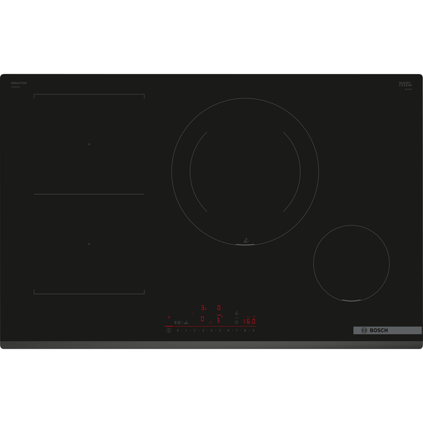 Bosch Serie 6 PVS831HC1E kogeplade Sort Indbygget 80 cm Zone induktionskogeplade 4 zone(s)