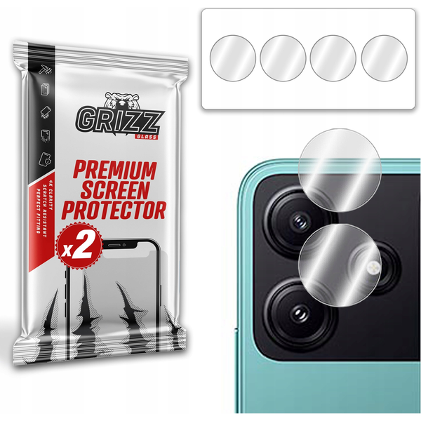  GrizzGlass Szkło na aparat GrizzGlass HybridGlass Xiaomi POCO M6 Pro