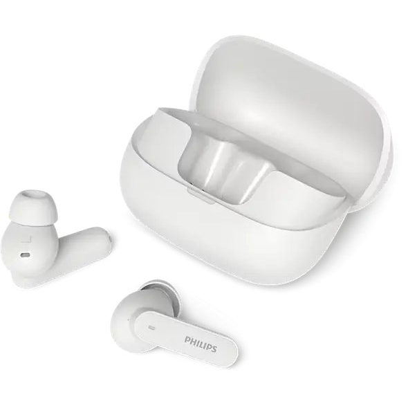 Philips TAT3000WT/00 hovedtelefoner/headset True Wireless Stereo (TWS) I ørerne Opkald/musik USB Type-C Bluetooth Hvid