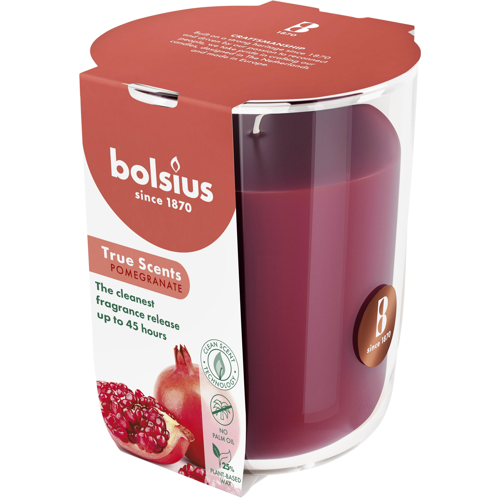 BOLSIUS Pomegranate 45 óra (8717847190642)