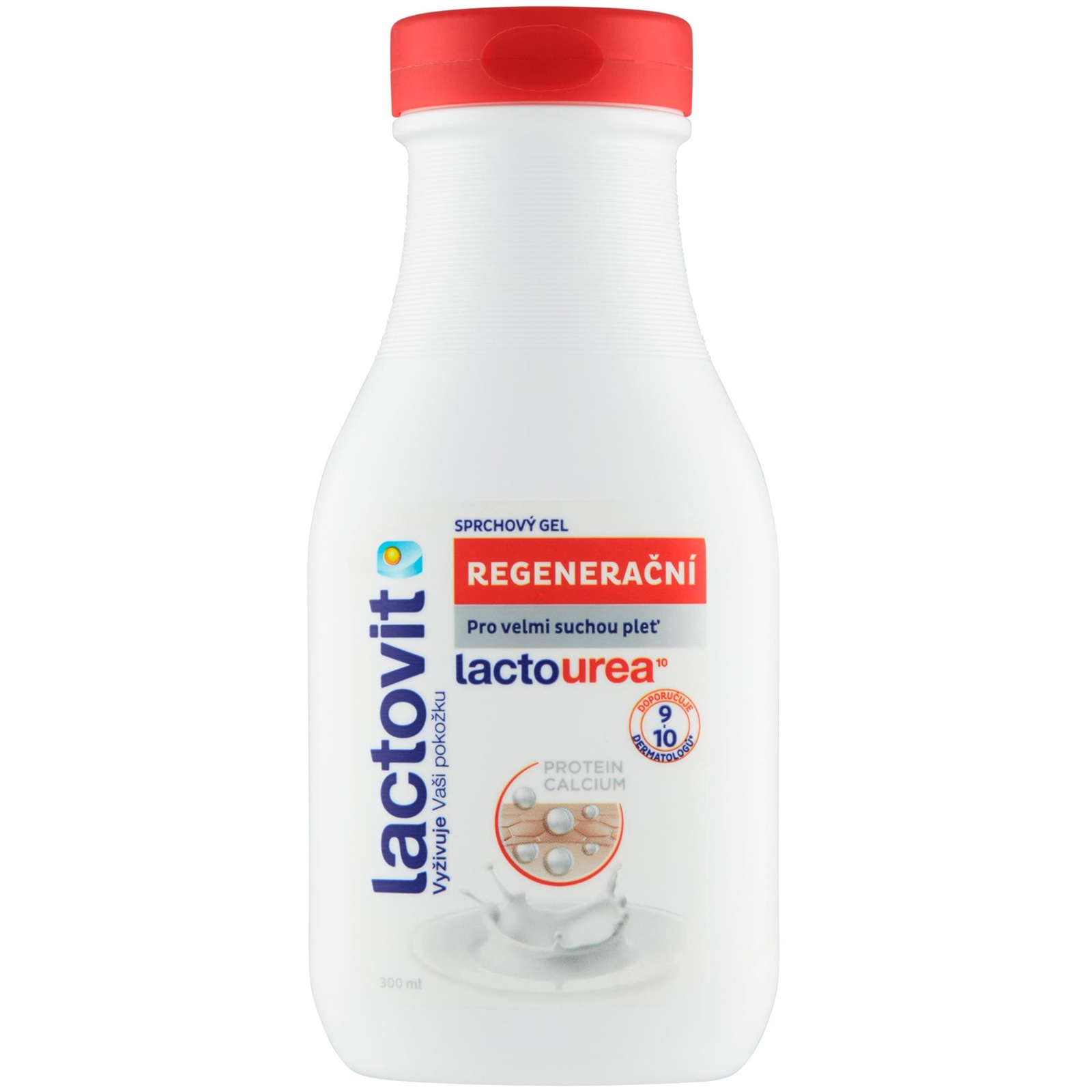 LACTOVIT LactoUrea Regeneráló tusfürdő zselé 300 ml (8595059740295)
