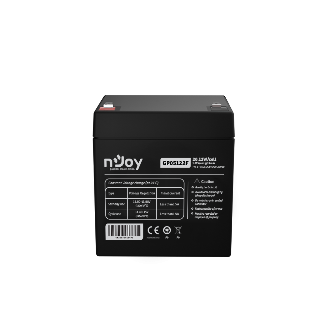 Njoy GP05122F 12V 5Ah UPS Akkumulátor (BTVACEUOATF2FCN01B)