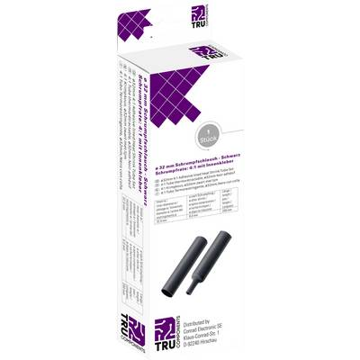 TRU COMPONENTS T1904CA046 Zsugorcső ragasztóval Fekete 32 mm Zsugorodási arány:4:1 1 db (T1904CA046)