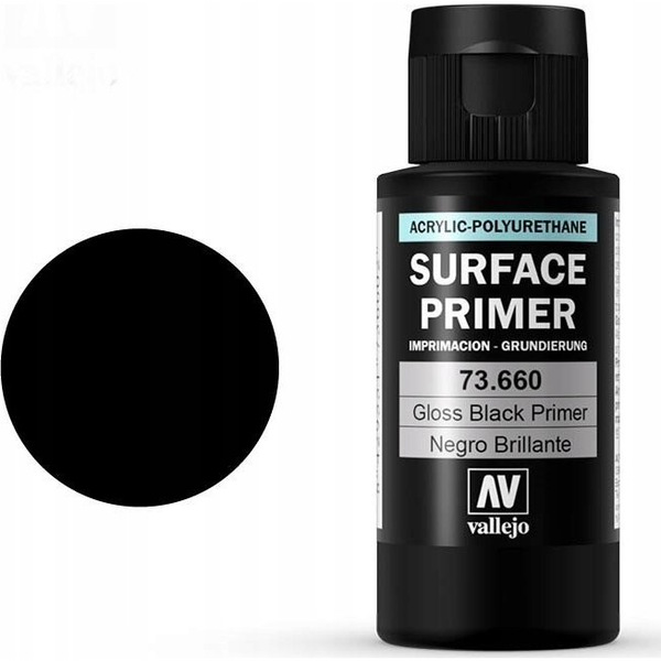  Vallejo Vallejo: 73.660 - Surface Primers - Gloss Black (60 ml)