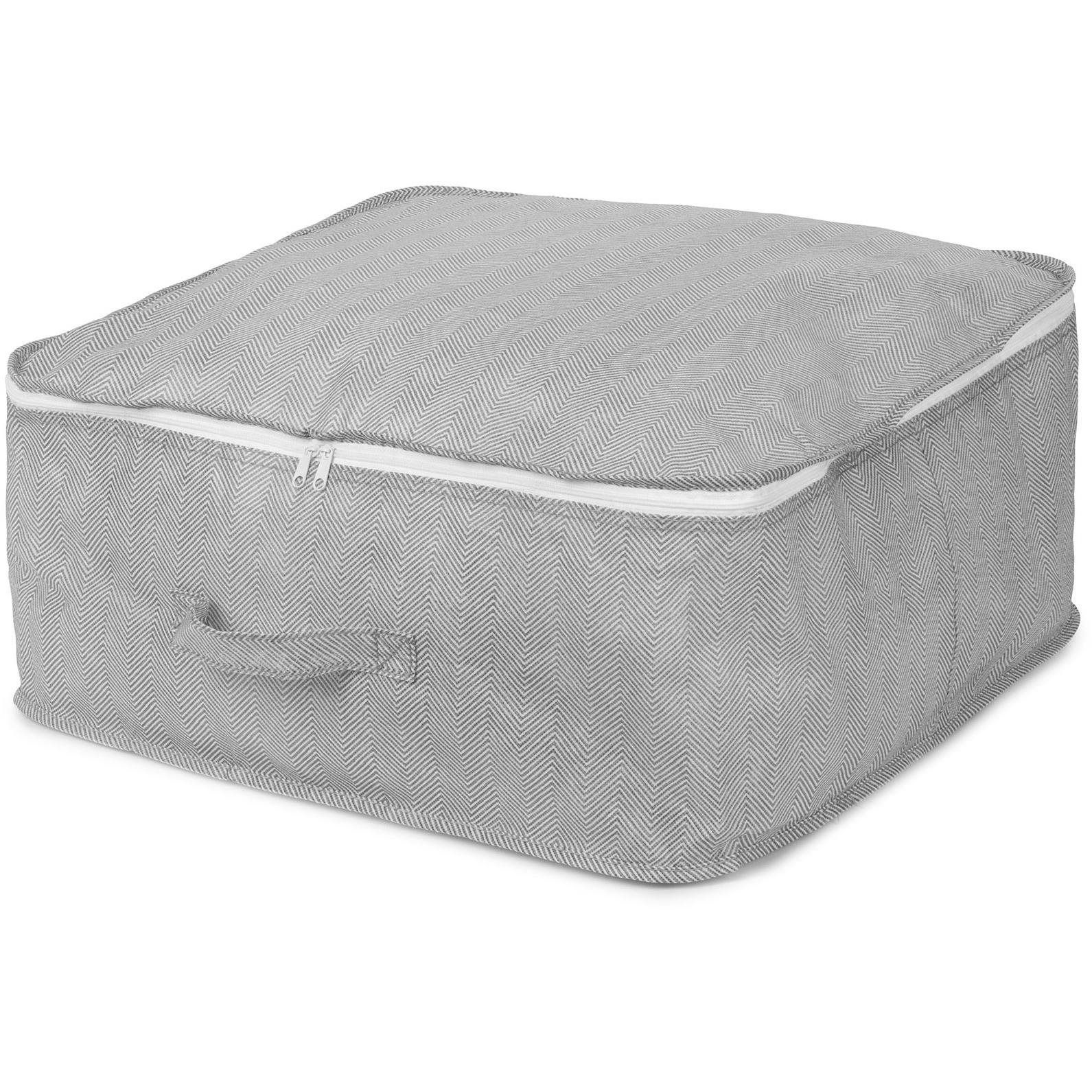 Compactor Ruha és takaró tároló textil doboz cipzárral Boston 46 x 46 x 20,5 cm (RAN10170)